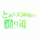 とある天神様の通り道（ミシャグジ様）