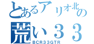 とあるアリオ北砂の荒い３３Ｒ（ＢＣＲ３３ＧＴＲ）