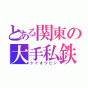 とある関東の大手私鉄（ケイオウセン）