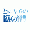 とあるＶＧの初心者講習（しゅしゅしゅ）