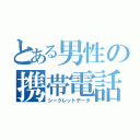 とある男性の携帯電話（シークレットデータ）