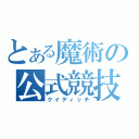 とある魔術の公式競技（クイディッチ）