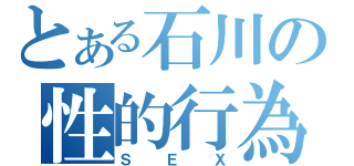 とある石川の性的行為（ＳＥＸ）