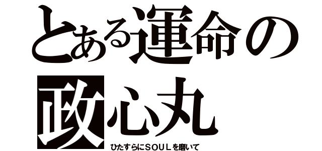 とある運命の政心丸（ひたすらにＳＯＵＬを磨いて ）