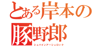 とある岸本の豚野郎（シュバインアーシュロック）