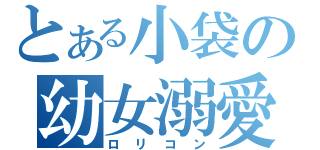 とある小袋の幼女溺愛（ロリコン）