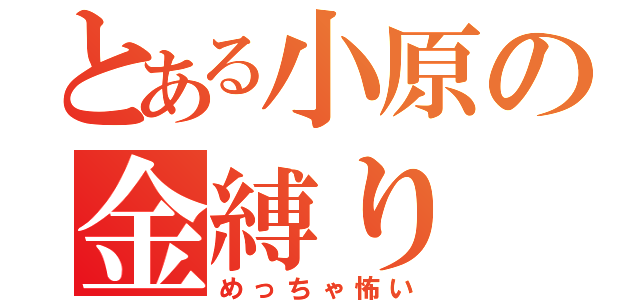 とある小原の金縛り（めっちゃ怖い）