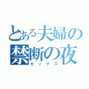 とある夫婦の禁断の夜（セックス）