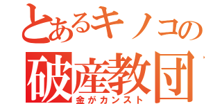 とあるキノコの破産教団（金がカンスト）