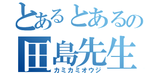 とあるとあるの田島先生（カミカミオウジ）