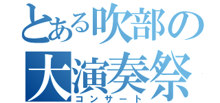 とある吹部の大演奏祭（コンサート）