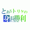 とあるトリケの身長勝利（中１と競う高２）