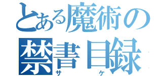 とある魔術の禁書目録（サケ）