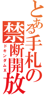 とある手札の禁断開放（ドキンダムＸ）