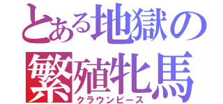 とある地獄の繁殖牝馬（クラウンピース）