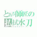 とある師匠の払拭水刀（ジムワイパー）