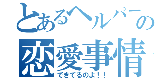 とあるヘルパーの恋愛事情（できてるのよ！！）