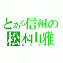 とある信州の松本山雅（ガンズ）