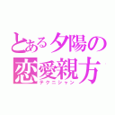 とある夕陽の恋愛親方（テクニシャン）