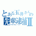 とある玉井さんのの先輩逮捕Ⅱ（パクラレーター）