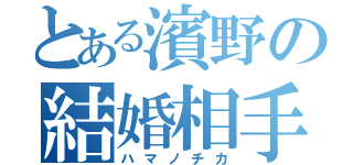 とある濱野の結婚相手（ハマノチカ）