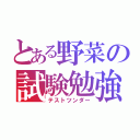 とある野菜の試験勉強（テストツンダー）