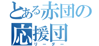 とある赤団の応援団（リーダー）