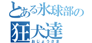とある氷球部の狂犬達（おじょうさま）