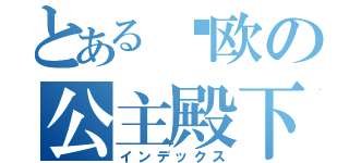 とある缇欧の公主殿下（インデックス）