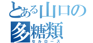 とある山口の多糖類（セルロース）