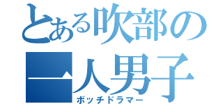 とある吹部の一人男子（ボッチドラマー）