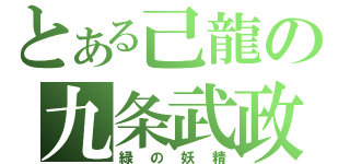 とある己龍の九条武政（緑の妖精）