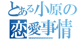 とある小原の恋愛事情（ひかひかひかひかひかひかひかひかひかひか）