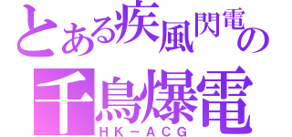 とある疾風閃電の千鳥爆電（ＨＫ－ＡＣＧ）