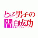 とある男子の告白成功（青春ラブコメ）