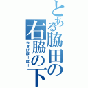 とある脇田の右脇の下（わきげぼーぼー）