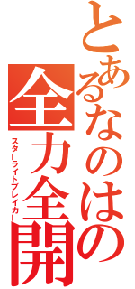 とあるなのはの全力全開（スターライトブレイカー）