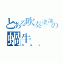 とある吹奏楽部の蝸牛（ホルン）