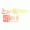 とある荒川の橋の下（アンダーザブリッジ）