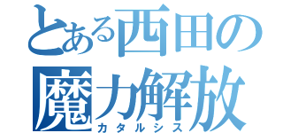 とある西田の魔力解放（カタルシス）