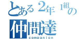 とある２年１組の仲間達（ｃｏｍｐａｎｉｏｎ）