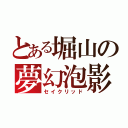 とある堀山の夢幻泡影（セイクリッド）