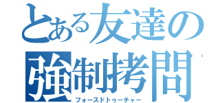 とある友達の強制拷問（フォースドトゥーチャー）