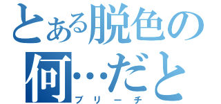 とある脱色の何…だと…（ブリーチ）