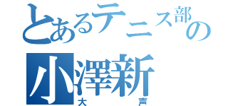 とあるテニス部の小澤新（大声）