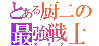 とある厨二の最強戦士（オタク）