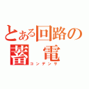 とある回路の蓄 電 器（コンデンサ）