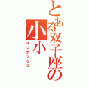 とある双子座の小小（インデックス）