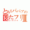 とあるババアの寝たフリモードⅡ（ビッタレミサ）