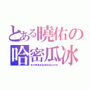 とある曉佑の哈密瓜冰（死不暸黑老鼠實驗過又好吃）